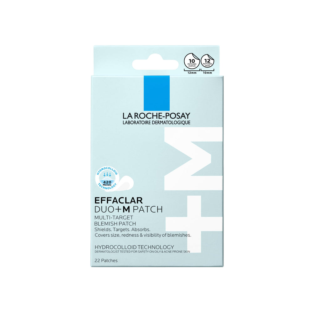 La Roche-Posay front packaging showing the patch box and branding, convenient protection