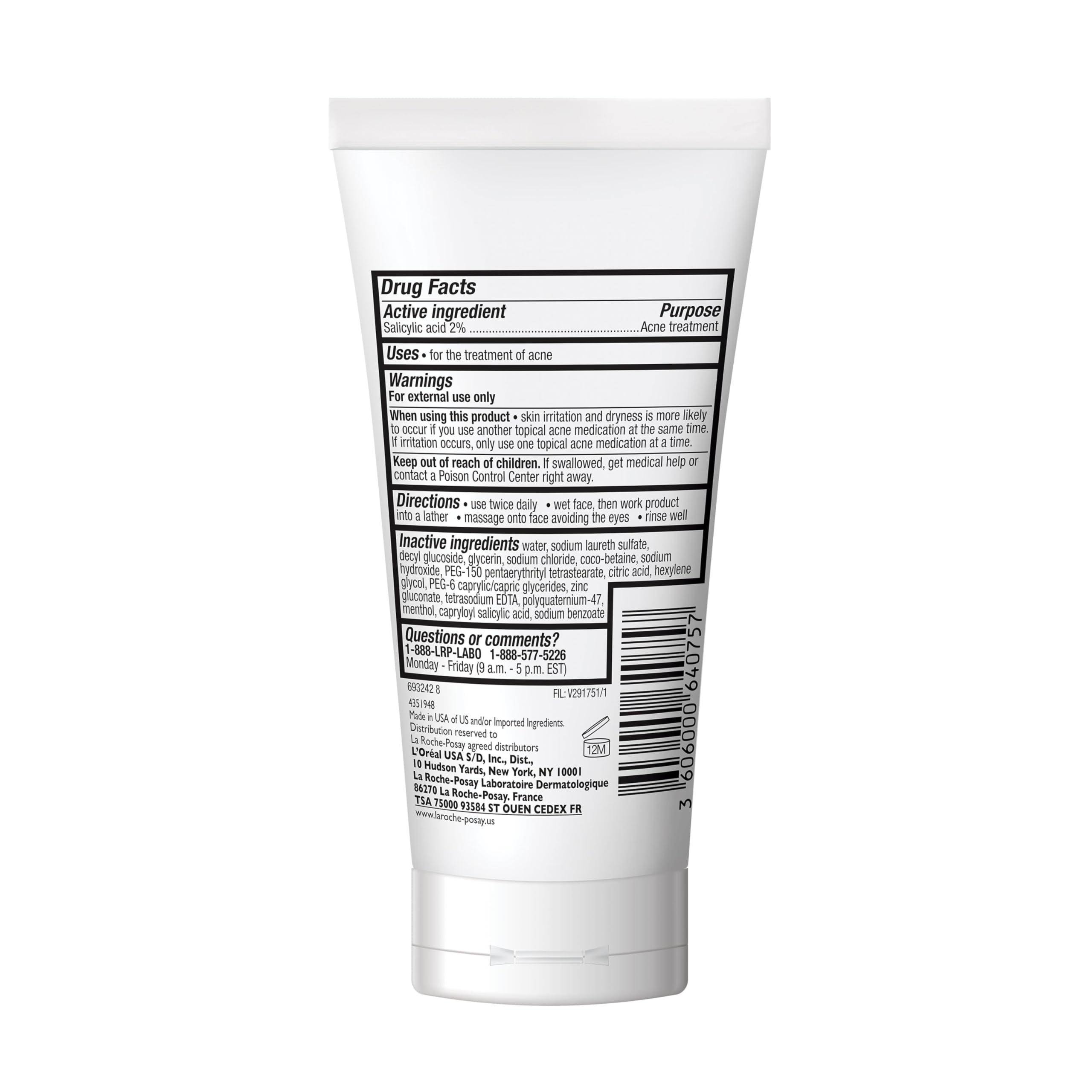 La Roche-Posay on bathroom vanity in lifestyle shot suggesting daily routine use