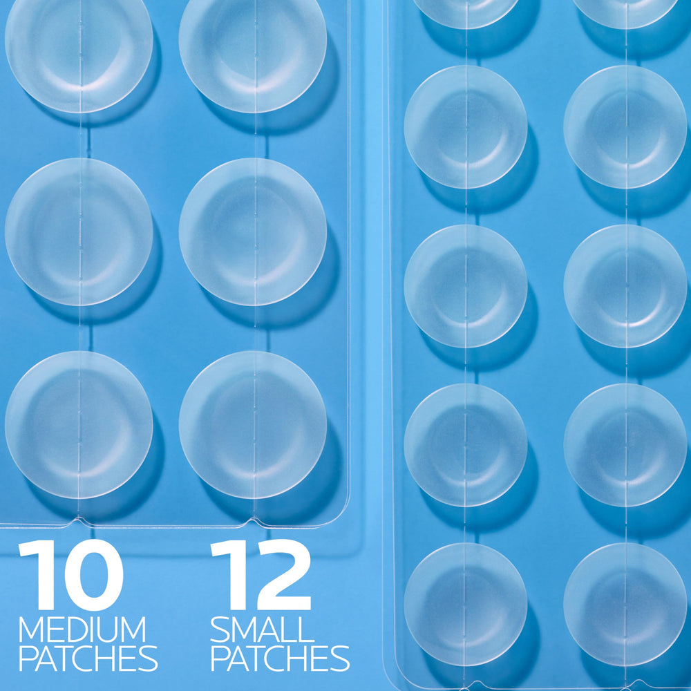 La Roche-Posay patch applied on cheek illustrating discreet coverage and reduced redness