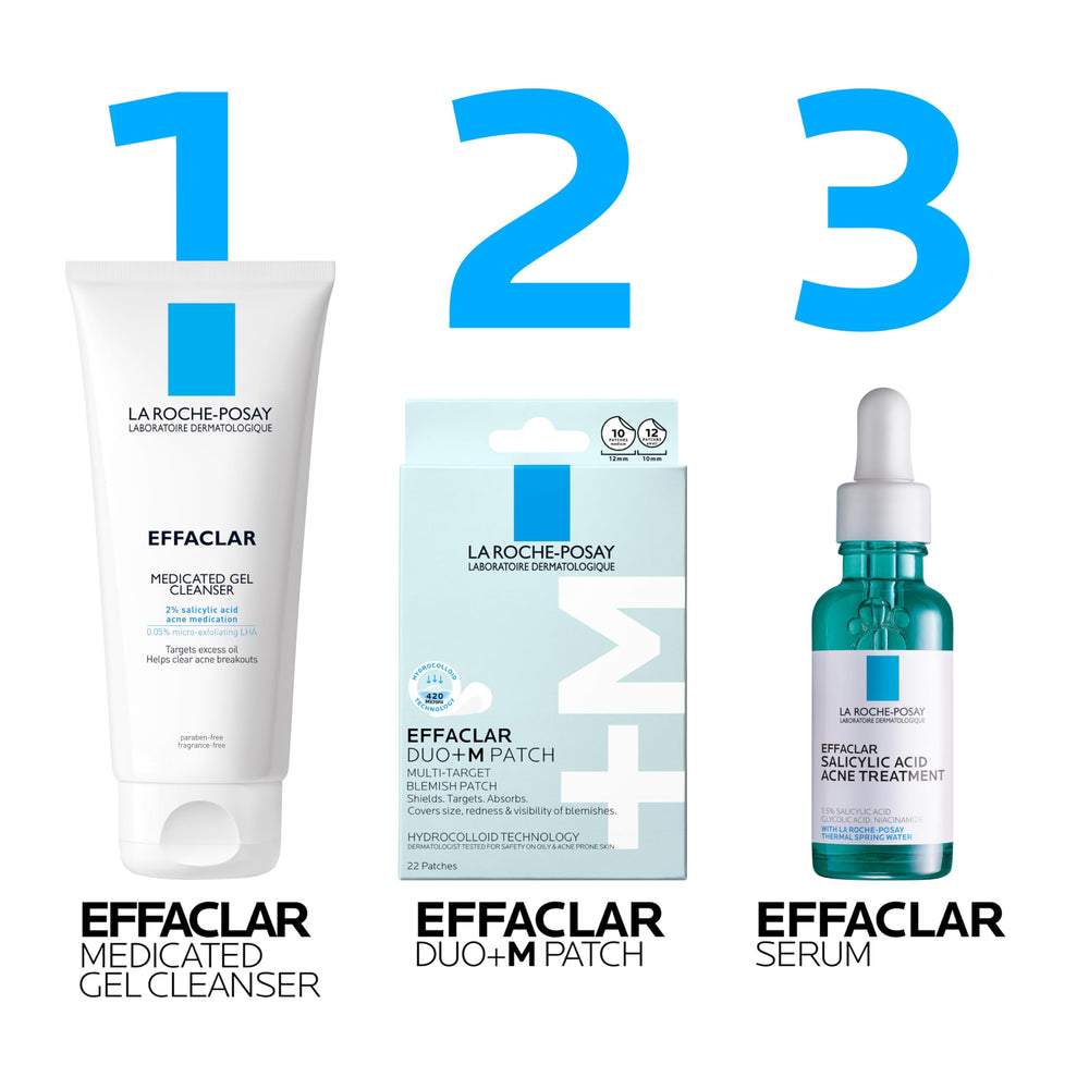 La Roche-Posay patch under makeup demonstrating near-invisible wear and confidence boost
