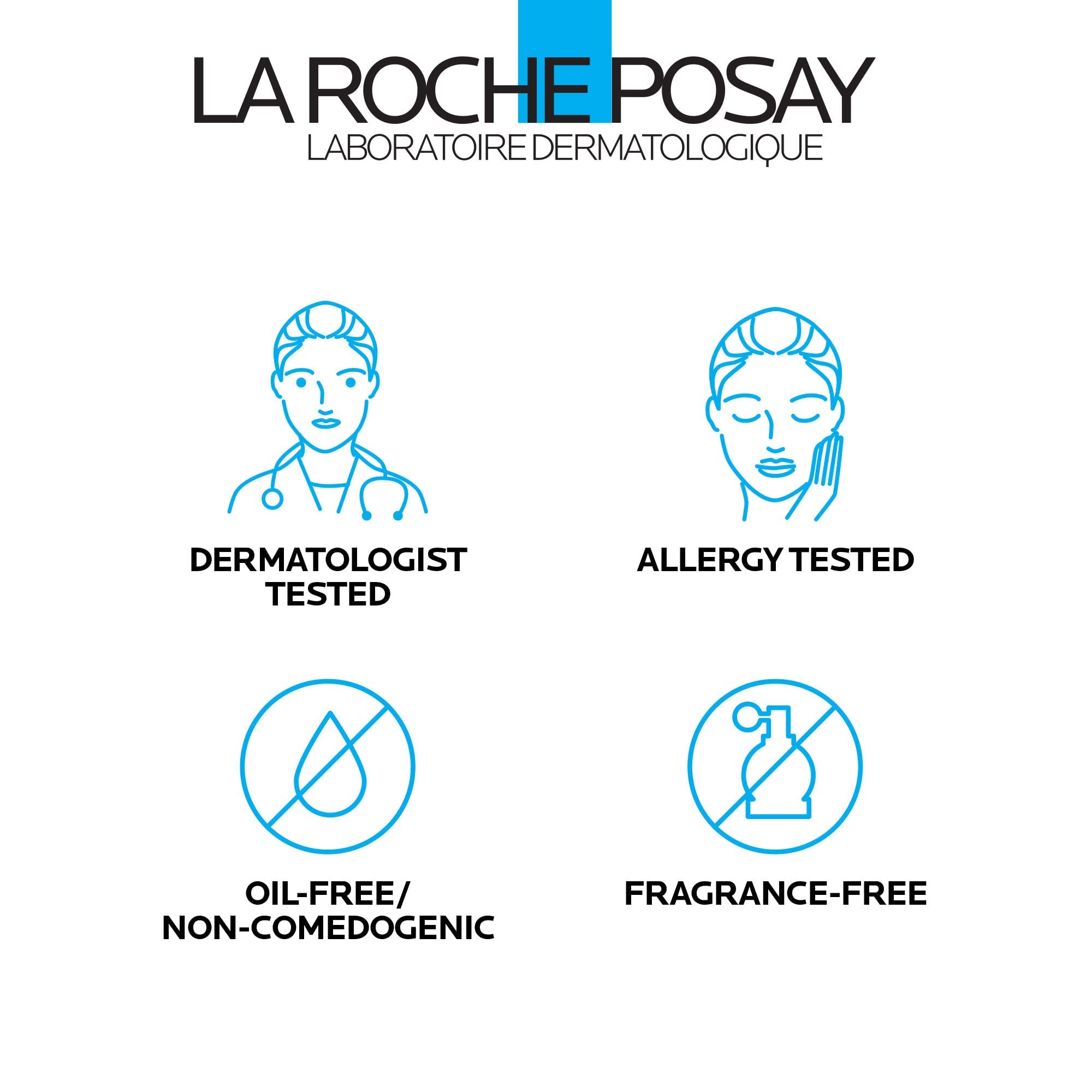 La Roche-Posay product next to ruler to show 45g size and travel-friendly benefit