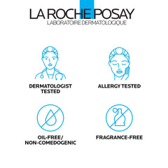La Roche-Posay product next to ruler to show 45g size and travel-friendly benefit