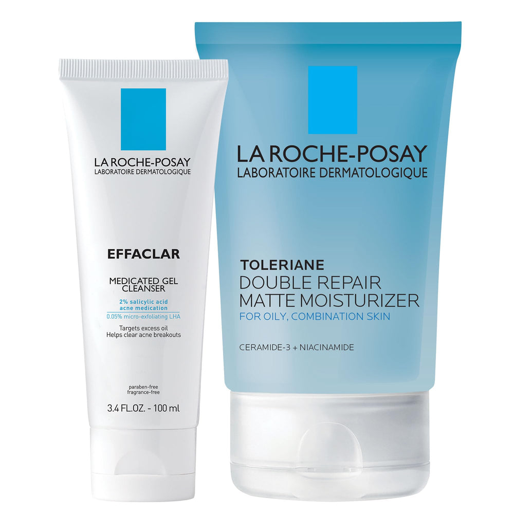 La Roche-Posay front packaging showing both products and benefits