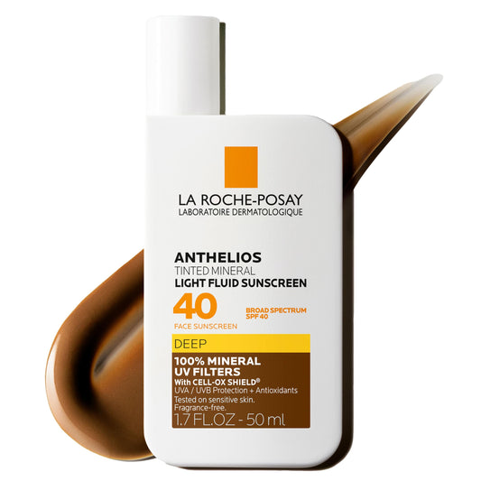 La Roche-Posay front tube showing branding and SPF protection benefit