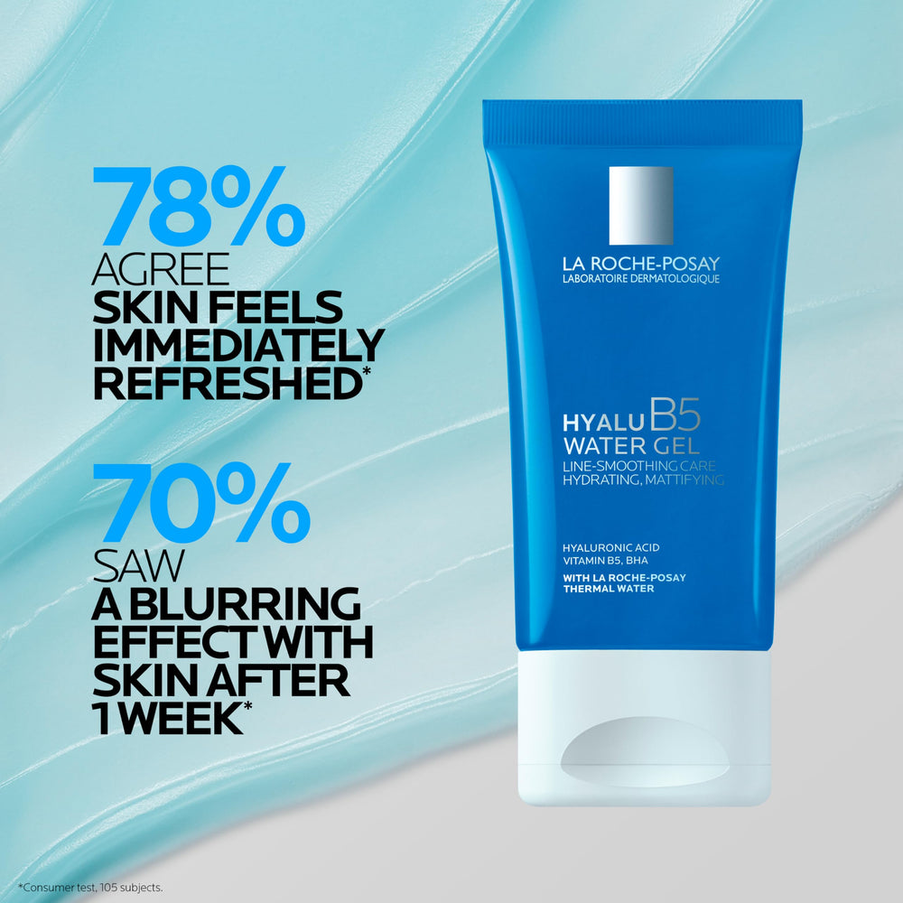 La Roche-Posay gel on hand demonstrating quick absorption benefit