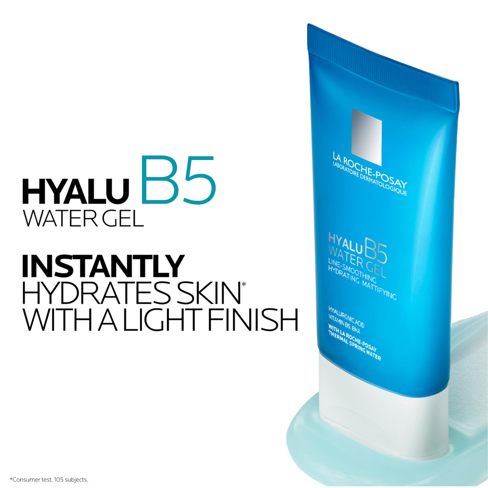 La Roche-Posay open jar gel texture illustrating lightweight hydration