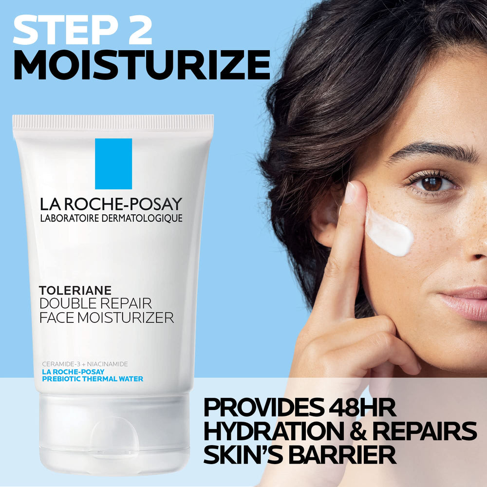 La Roche-Posay Hydrating Gentle Cleanser bottle displayed for gentle cleansing