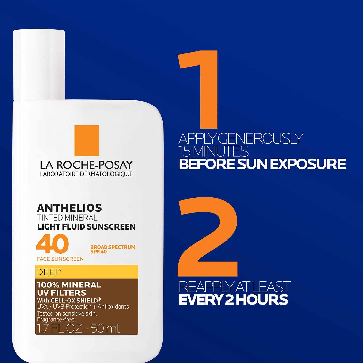 La Roche-Posay ingredient label close-up highlighting mineral filters
