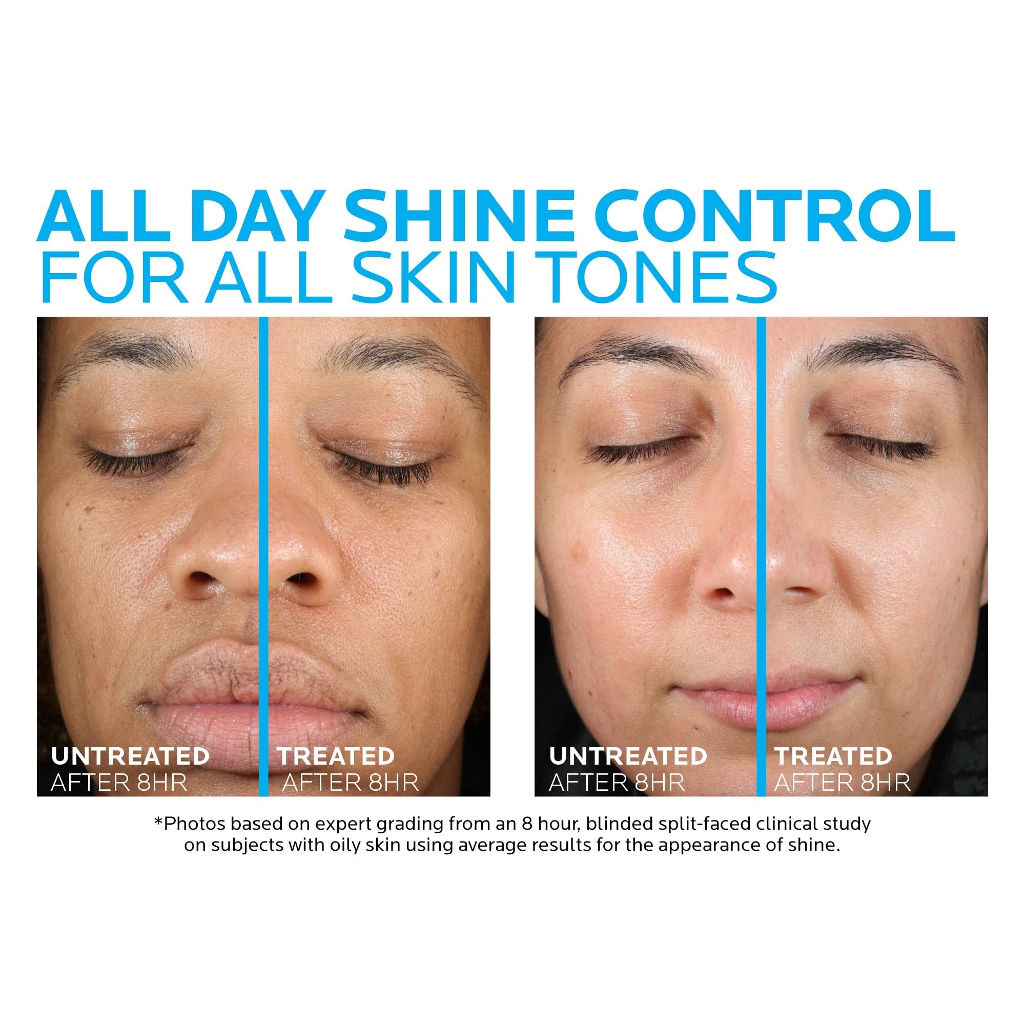 La Roche-Posay ingredient label close-up noting niacinamide and salicylic acid benefits