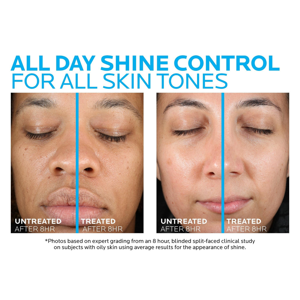 La Roche-Posay ingredient label close-up noting niacinamide and salicylic acid benefits