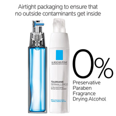 La Roche-Posay jar open with cream inside demonstrating soothing consistency