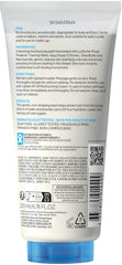 La Roche-Posay foam on skin close-up demonstrating instant soothing effect
