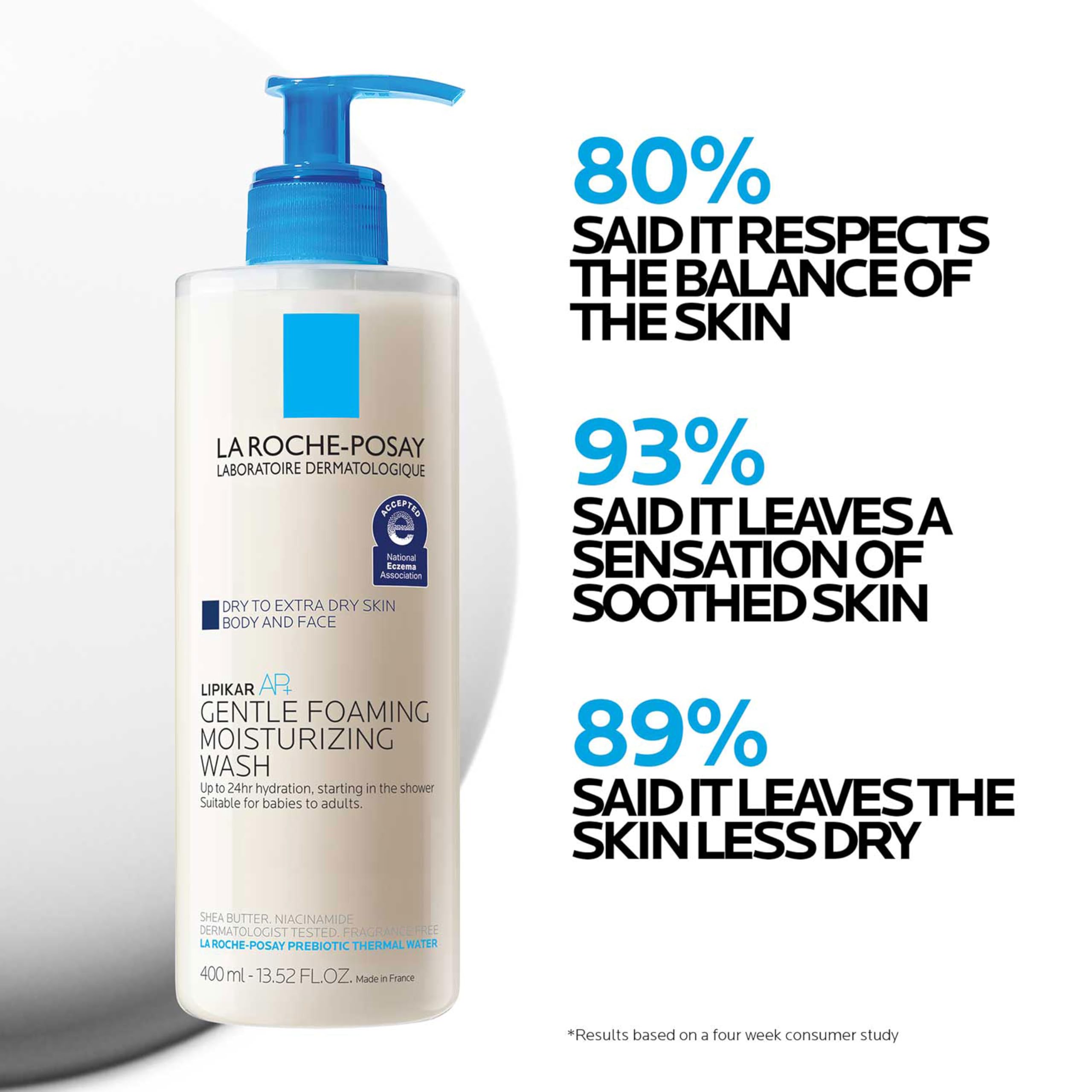 La Roche-Posay label close-up highlighting key ingredients and transparency benefit
