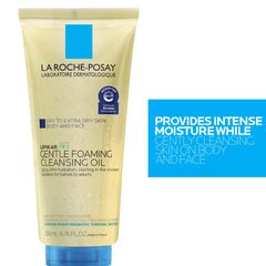 La Roche-Posay used on baby scalp showing gentle, soothing cleansing action