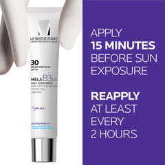 La Roche-Posay applied on hand demonstrating smooth finish and no white cast