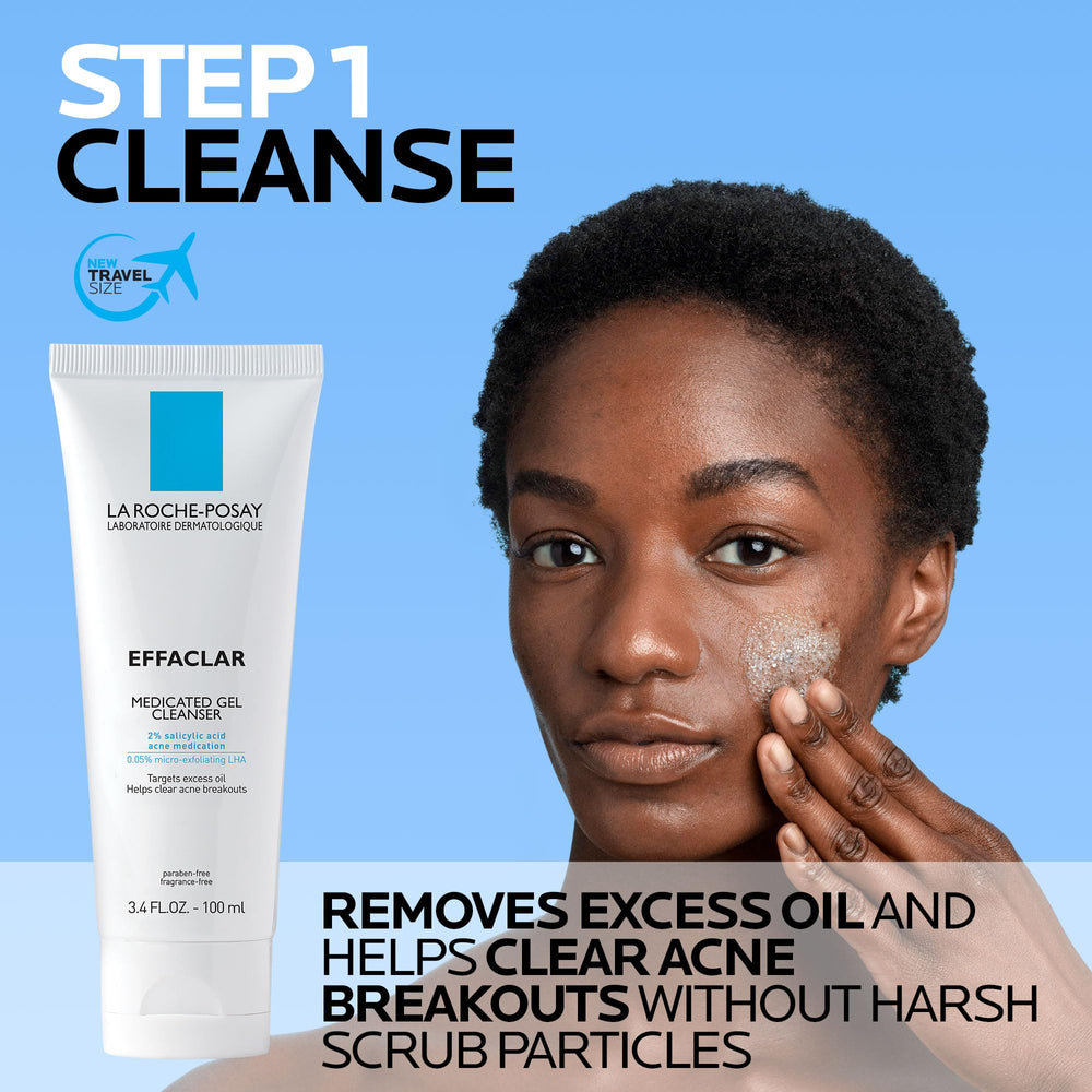 La Roche-Posay moisturizer texture close-up showing lightweight finish