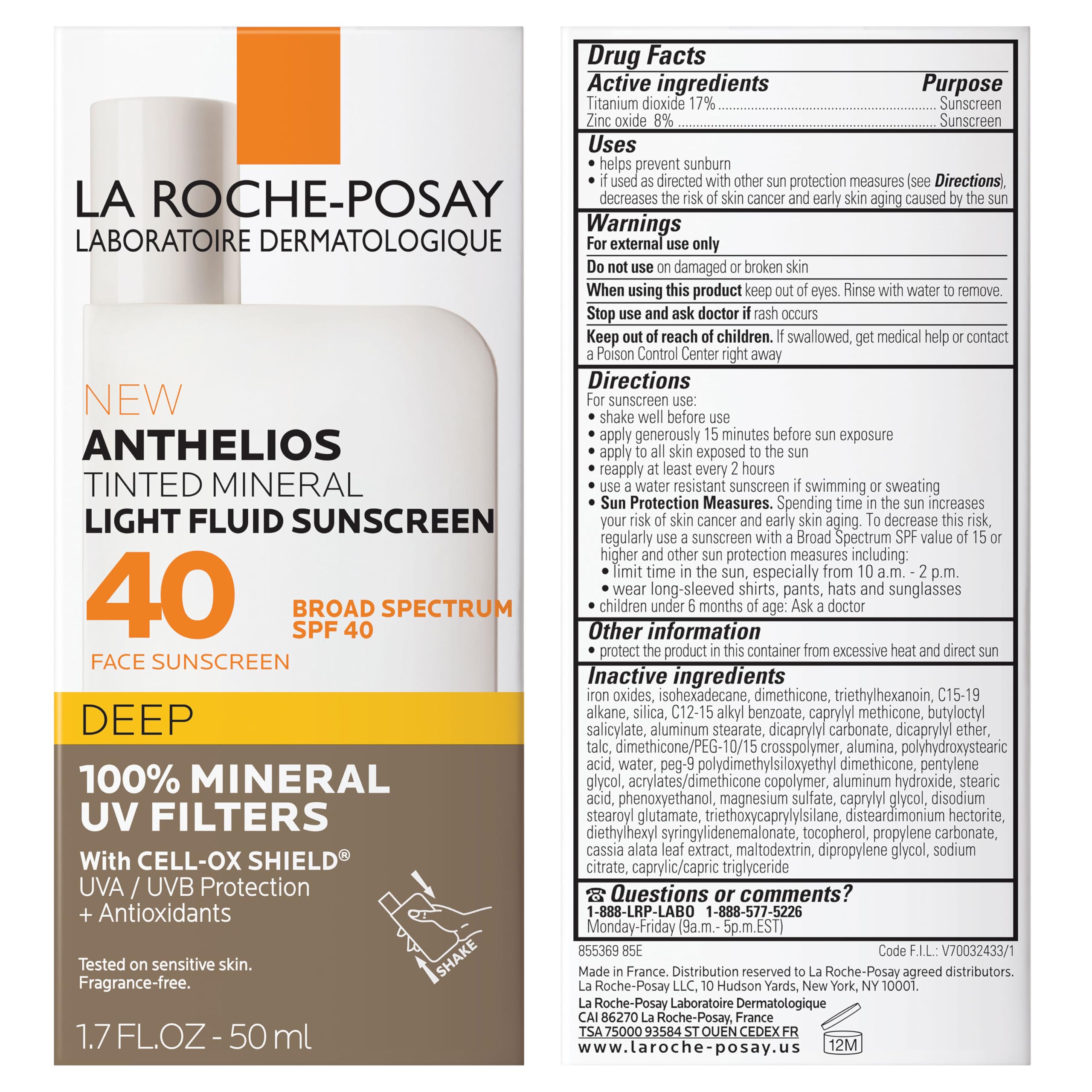 La Roche-Posay worn outdoors showing sun protection during activities