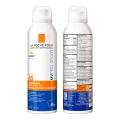La Roche-Posay bottle next to hand to show travel-friendly size benefit