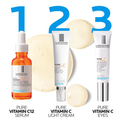 La Roche-Posay before and after texture comparison showing visible smoothing