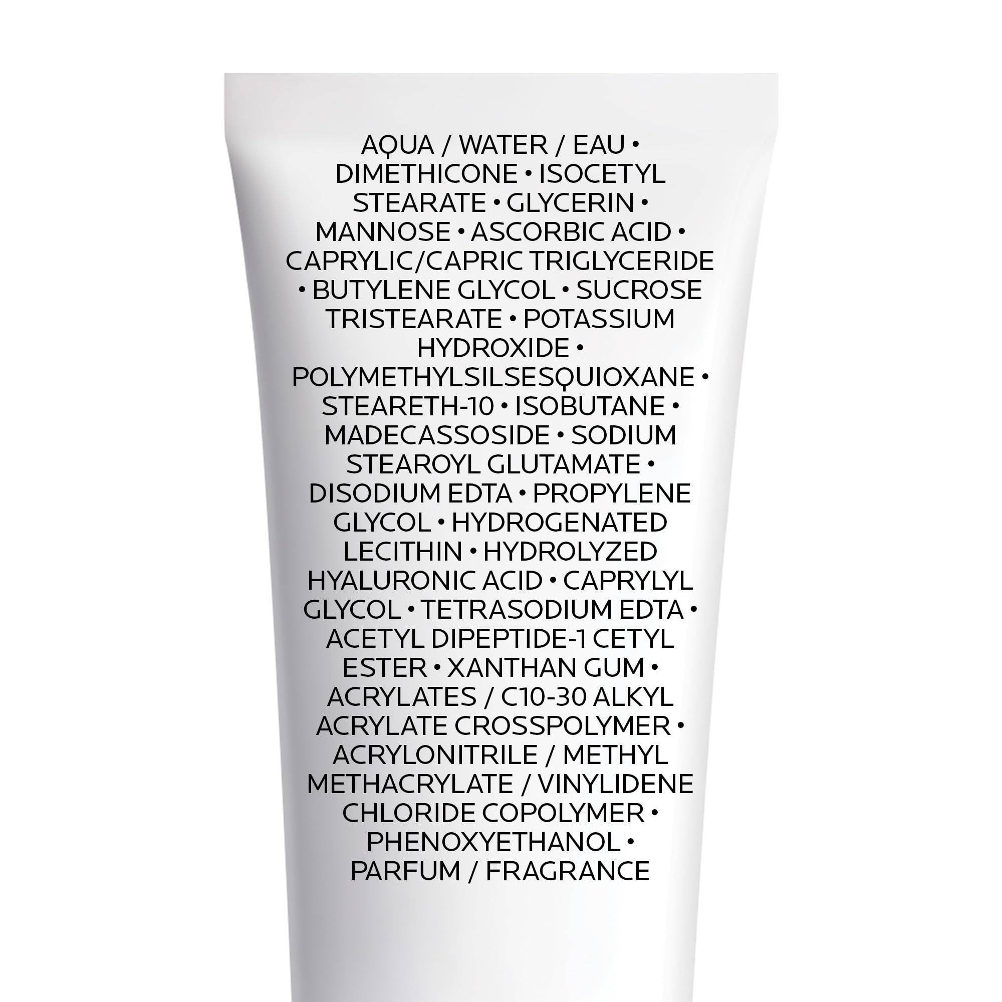 La Roche-Posay held in hand during morning routine showing layering ease