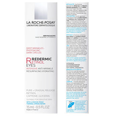 La Roche-Posay visual of retinol and caffeine ingredients emphasizing brightening effect