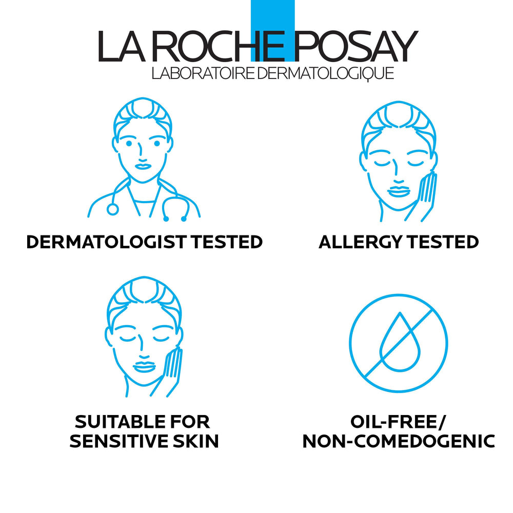 La Roche-Posay serum applied during a nighttime routine, illustrating evening use benefit