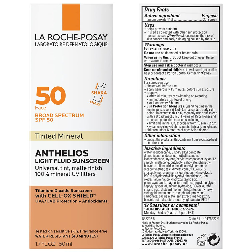 La Roche-Posay set next to passport showing compact travel-ready size benefit