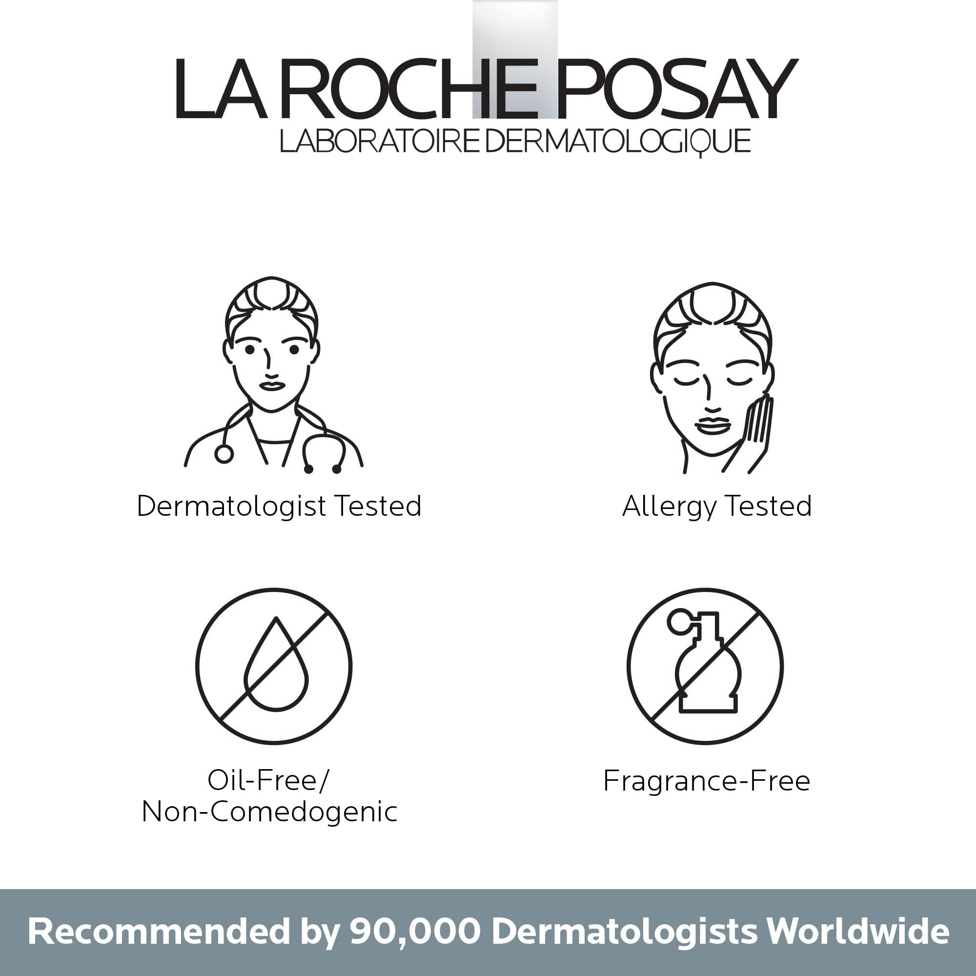 La Roche-Posay cream texture close-up showing velvety, non-greasy finish for smoothing effect