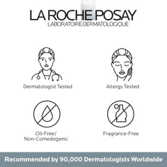 La Roche-Posay cream texture close-up showing velvety, non-greasy finish for smoothing effect