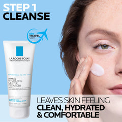 La Roche-Posay Toleriane cleanser front label highlighting gentle hydration benefit