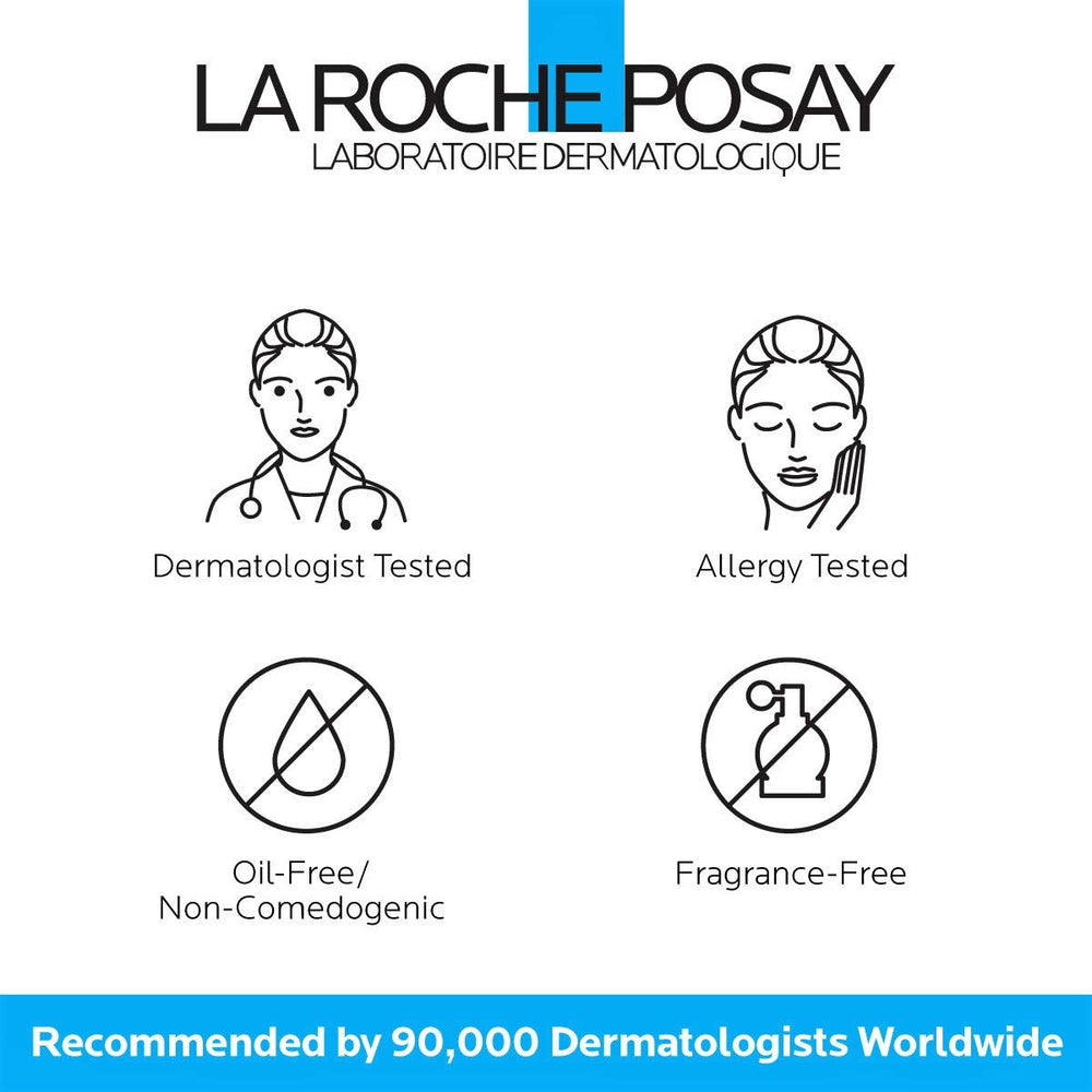La Roche-Posay moisturizer in hand showing compact size and travel-friendly benefit