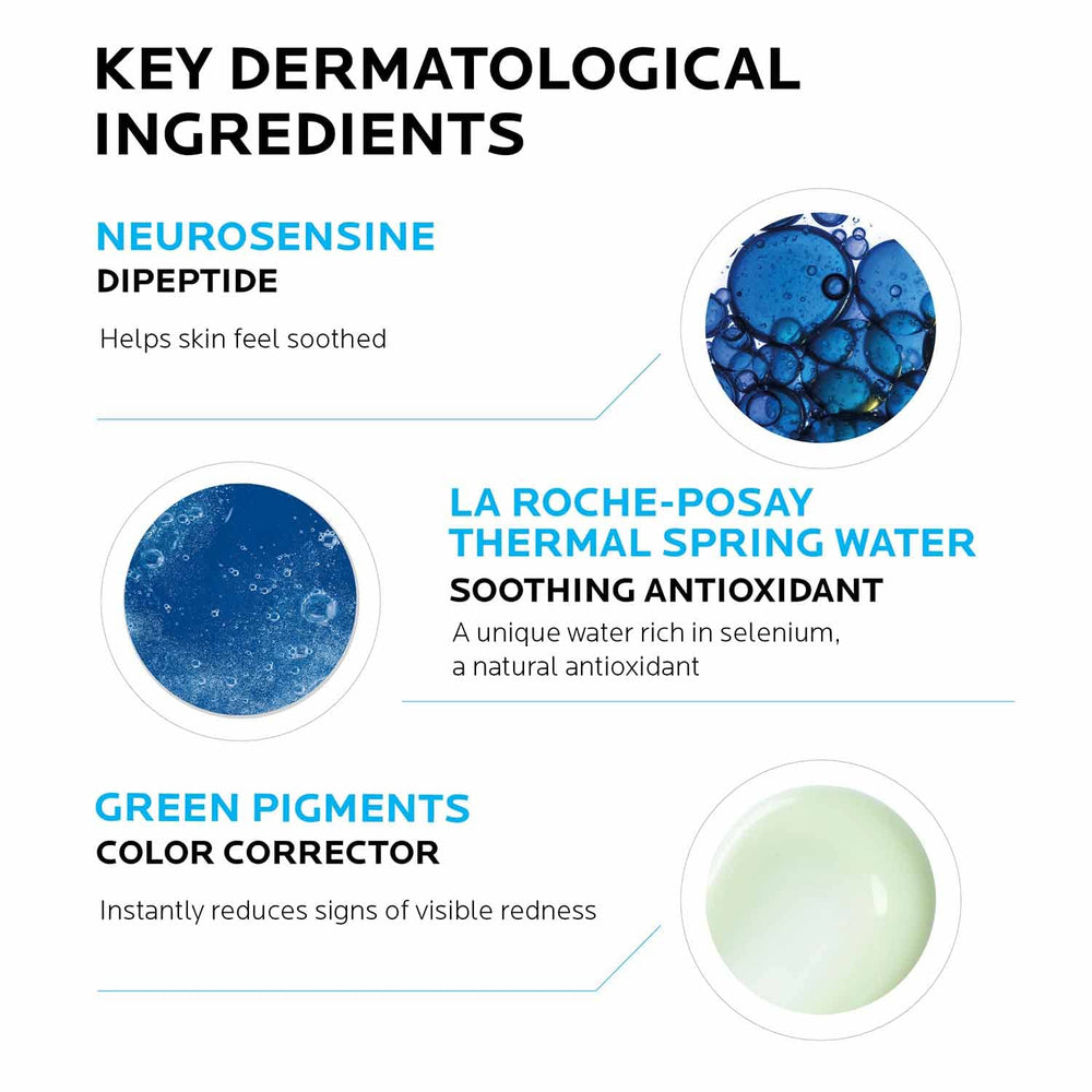 La Roche-Posay product in hand to show compact travel-friendly size