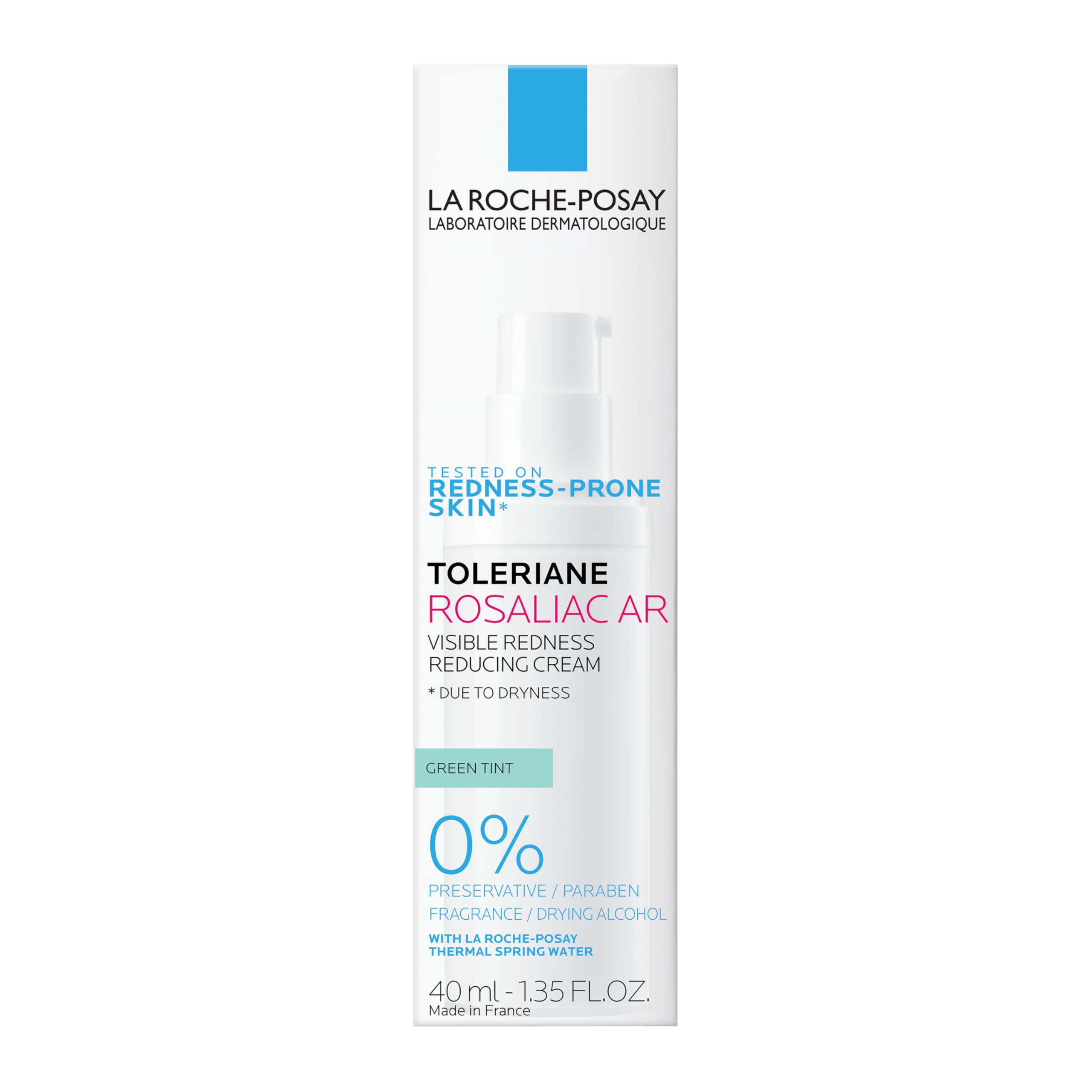 La Roche-Posay on bathroom vanity suggesting daily skincare routine benefit