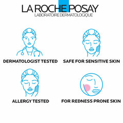 La Roche-Posay green-tinted swatch neutralizing redness on skin
