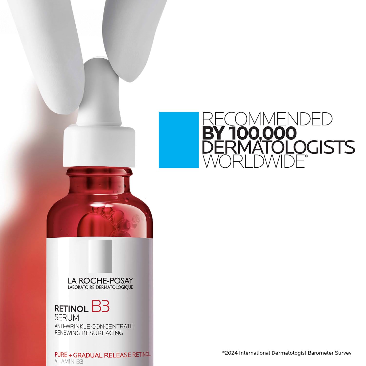 Application on cheek and neck demonstrating proper drop placement, supports night routine