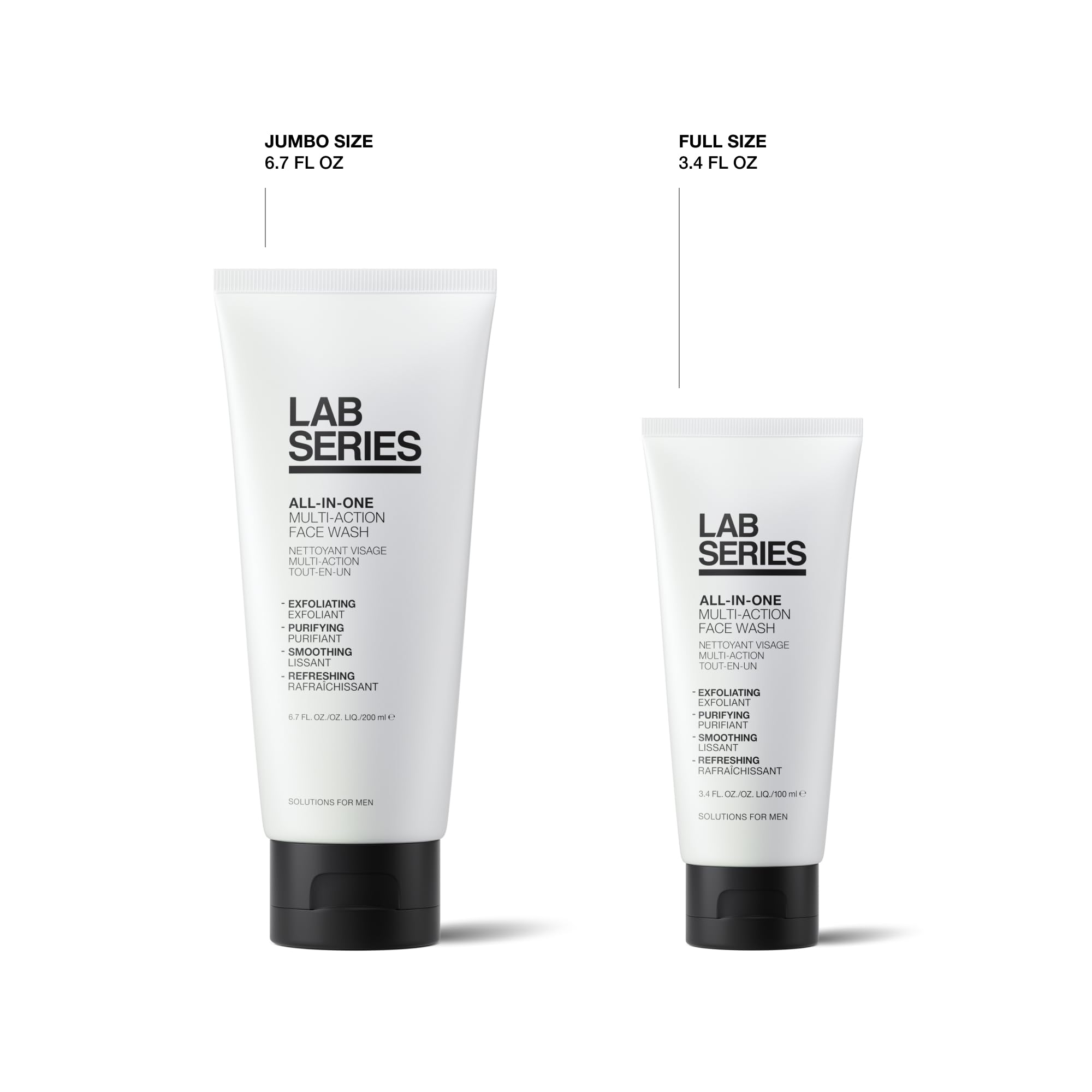 Lab Series after-wash skin portrait showing smoother, refreshed appearance