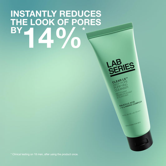 Lab Series dispensing gel from tube demonstrating easy application benefit