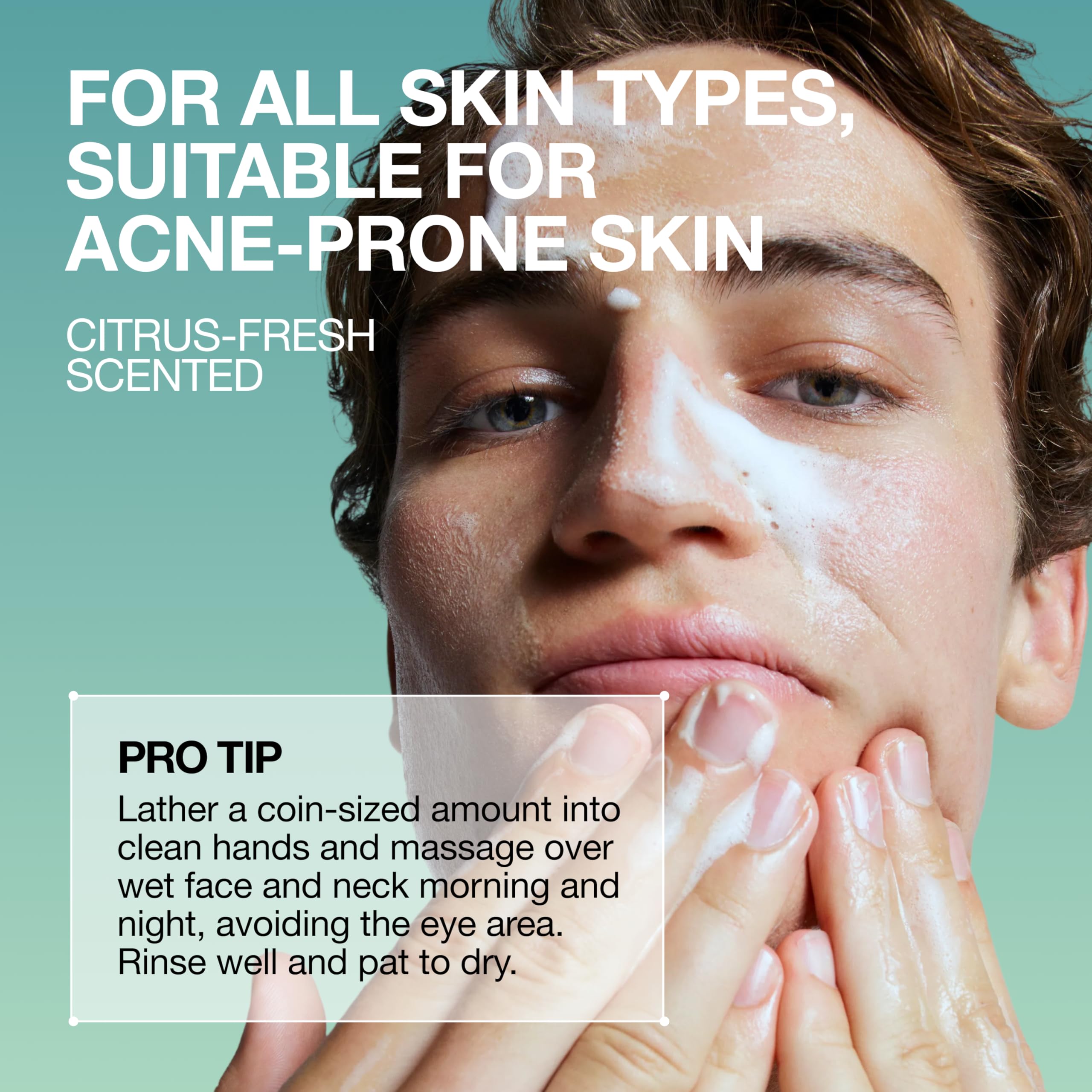 Lab Series close-up of gel texture highlighting gentle exfoliation benefit