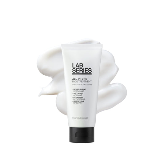 Lab Series front packaging showing bottle benefit of all-in-one hydration