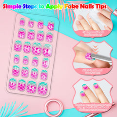 Labeol adhesive tab sheet displayed to show pre-cut glue tabs for quick application