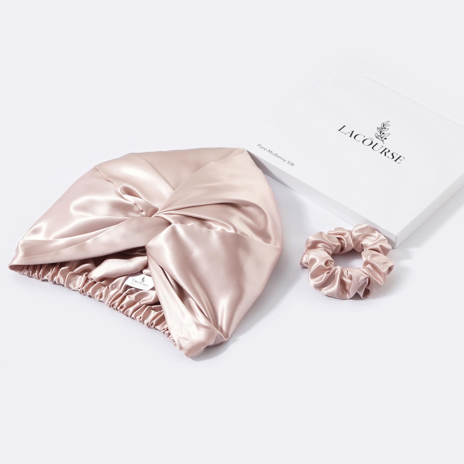 LaCourse packaging with authenticity card, confirms genuine mulberry silk