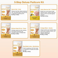 Lacqura callus remover gel applied to heel for smoother texture