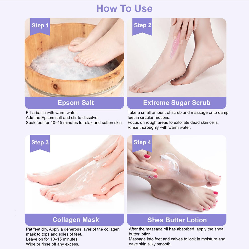 Lacqura kit in use with foot soak lifestyle calming at-home spa