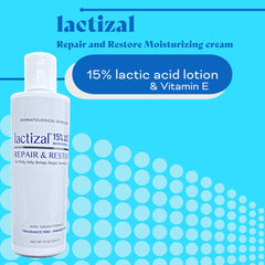 LACTIZAL being applied to leg to smooth rough skin and lock in moisture