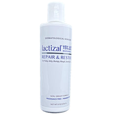 LACTIZAL front view of 8 oz bottle showing label and product benefits