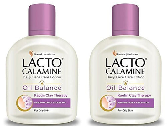 Lacto Calamine front packaging showing dual 120ml bottles and product benefits