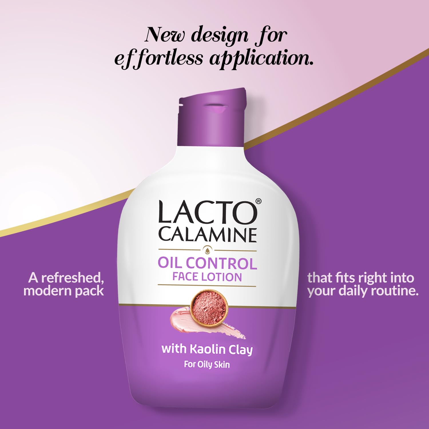 Lacto Calamine lotion texture close-up demonstrating lightweight absorption