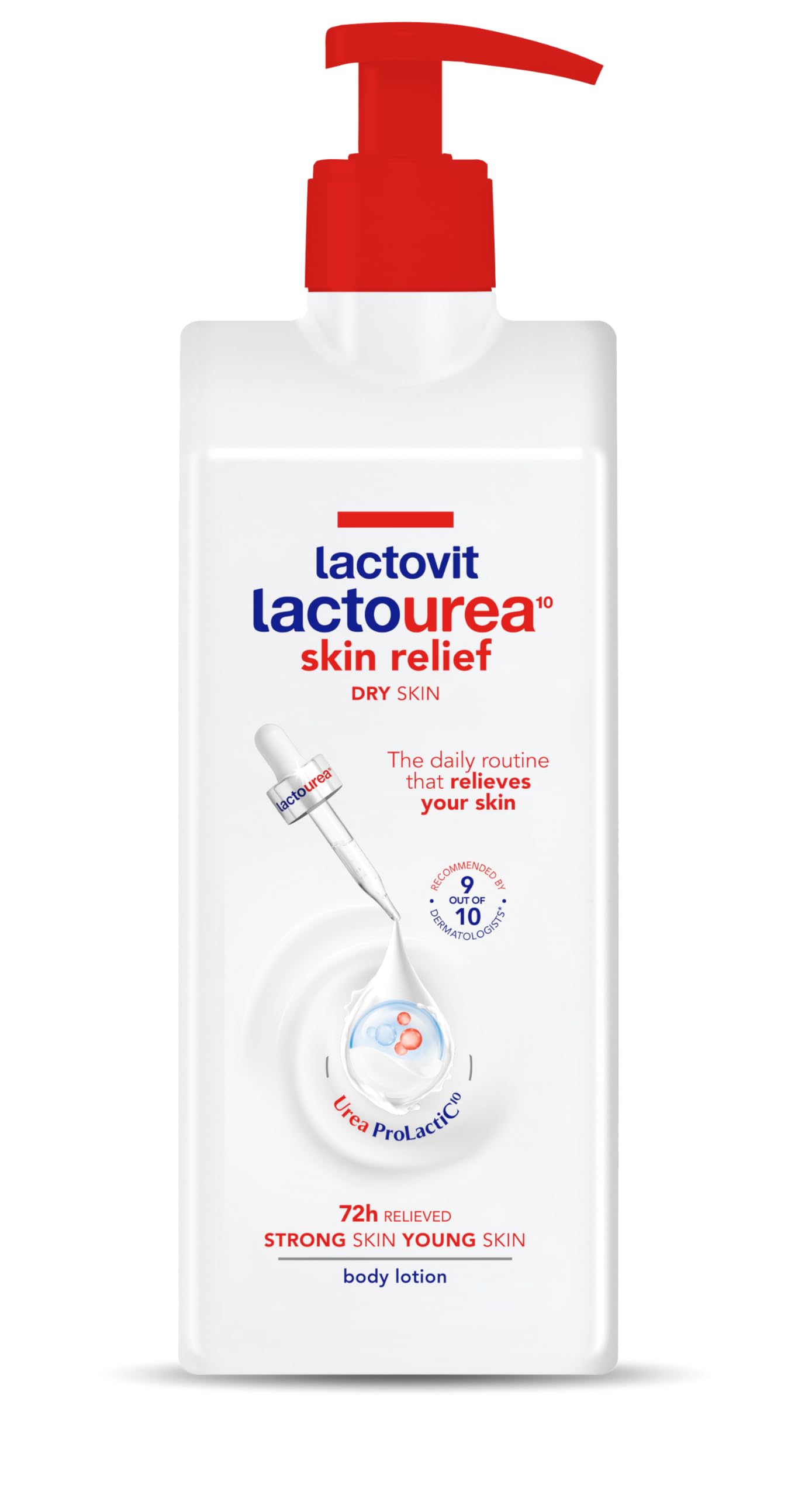 Lactovit front packaging showing 400 ml bottle and calming design for reliable hydration