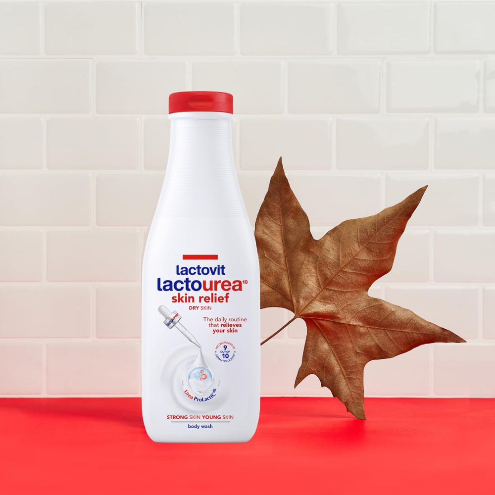 Lactovit size comparison with everyday bottle demonstrating 600 ml value