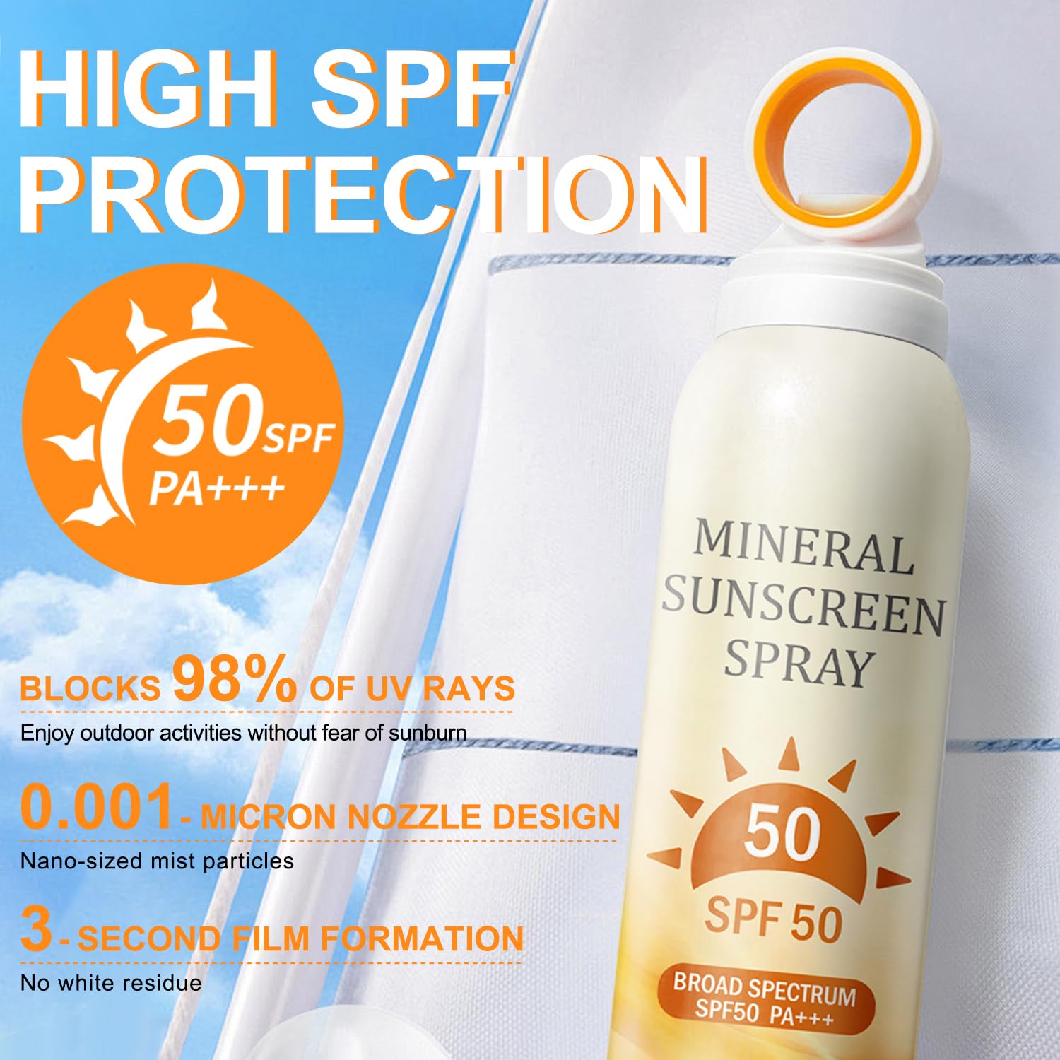 LADDYFOX being sprayed on arm for full-body coverage and ease-of-use benefit